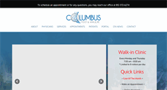 Desktop Screenshot of columbusfootankle.com
