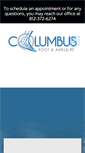 Mobile Screenshot of columbusfootankle.com