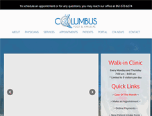 Tablet Screenshot of columbusfootankle.com